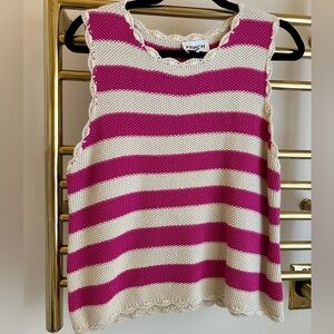 FRNCH knitted scallop trim top
